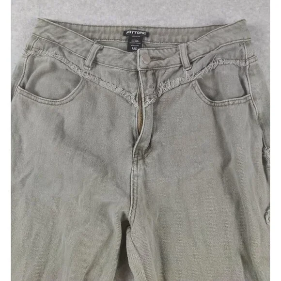 Hot Topic Women's Sage Green Jean Size Medium - Picture 4 of 11